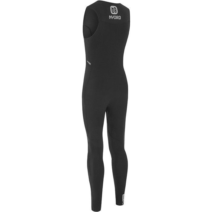 2024 Nyord Mens Tempus 2/2mm Front Zip Long John Wetsuit N04BA00019 - Black